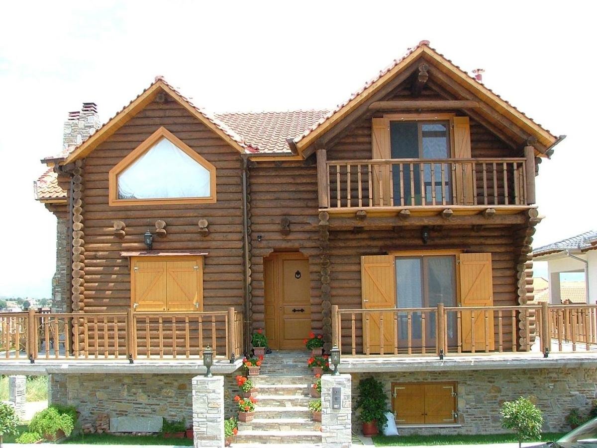 Ξύλινο σπίτι WOOD island στη φύση